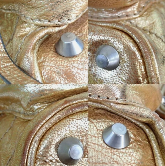 AUTHENTIC GOLD CHLOE BETTY SHOULDER BAG LEATHER - Picture 5 of 12